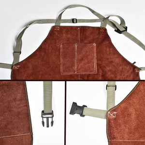 Tabliers de soudure en cuir fendu robustes, ignifuges et de sécurité, sur mesure, pour travaux exigeants et fiables - Product Image 5