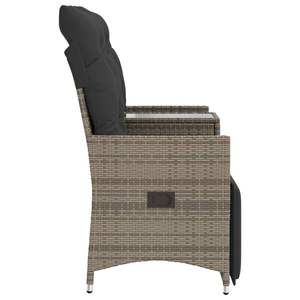 Sofá de Jardín Reclinable Gris para un Cómodo Asiento al Aire Libre - Product Image 5
