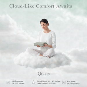 ชุดผ้าปูที่นอนสีเฮเธอร์เซจคลาสสิก |   ผ้าเนื้อนุ่มระบายอากาศได้ดี |   คุณภาพแข็งแรงทนทาน |   ชุดเครื่องนอนบ้านหรู 2026 พรีเมียม - Product Image 4