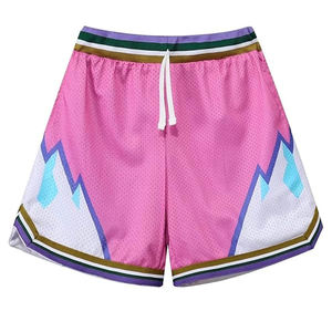 Shorts pour hommes en maille 100% polyester, imprimé camouflage rétro de haute qualité, sublimation, shorts décontractés en maille - Product Image 5