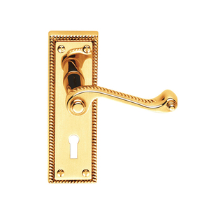 Luxury Solid Brass Lever Handle for Bedroom, Bathroom & Main Doors - Product Image 5