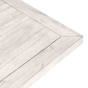 Caleb 94\" Distressed Ivory <b>Dining</b> <b>Table</b> - Product Image 4