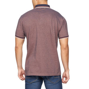 Polo homme personnalisé à manches courtes 100% coton respirant coupe ajustée décontracté col contrastant style confortable pour l'été - Product Image 2