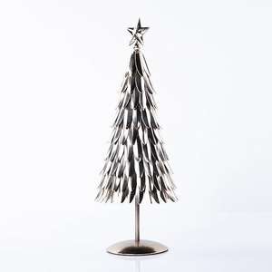 Décoration de table de Noël en aluminium finition argentée, magnifique et de qualité supérieure, pour une ambiance festive à la maison - Product Image 4