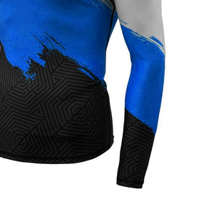 Rashguard de qualité supérieure, design personnalisé, sublimation, tissu extensible à séchage rapide, respirant, pour l'entraînement et les vêtements de sport - Product Image 5