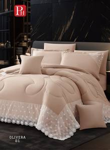 Ensemble de couette Panorama Home Olivera Super King 12 pièces, édition or rose - Product Image 4