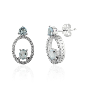 Boucles d'oreilles personnalisées en argent sterling 925, quartz rose, pierres précieuses multiples, plaquées or, boucles d'oreilles pendantes, fabrication de bijoux fins et tendance - Product Image 6