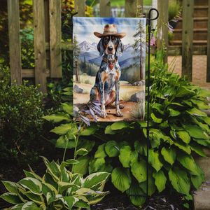 Bluetick Coonhound Cowboy Welcome <b>Garden</b> <b>Flag</b> Multicolor Mailbox Decorative Yard Banner Patio Artwork for Flower Beds Small Size - Product Image 2