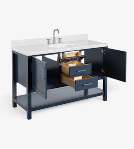 Mueble de Baño Rebekah de 54 Pulgadas con Lavabo Individual, Solo Mueble, 3 Opciones de Acabado, Directo de Fábrica, Vietnam - Product Image 4