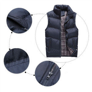 Men's White Hooded Sleeveless <b>Quilted</b> Jacket Canvas Windproof Waterproof Eco-Friendly Polyester Winter High Street Style <b>Single</b> - Product Image 6