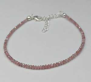 Wholesale Natural Pink Diamond <b>Beaded</b> <b>Bracelet</b> 2.5mm Faceted Round Genuine Loose Diamond Strand 6 Inch Jewelry Making Supplies - Product Image 6