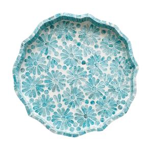 Bandeja Decorativa Artesanal con Incrustaciones de Madreperla, Estilo Noble, para Almacenamiento en Interiores Sofisticados - Product Image 2