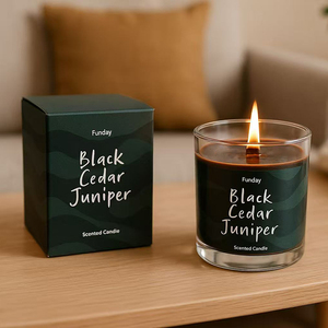 ชุดเทียนหอมเทียนไขถั่วเหลืองพร้อมโลโก้และกล่องบรรจุเทียนแก้วขนาด7ออนซ์สำหรับตกแต่งบ้านคริสต์มาสงานแต่งงานงานตามสั่ง - Product Image 2