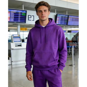Vêtements d'hiver personnalisables thermocollés - Ensemble pull et jogging en coton thermique Elite - Product Image 2