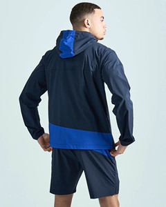 Chaqueta cortavientos de nailon para hombre, ligera, impermeable, estilo urbano, con logotipo personalizado del fabricante OEM premium. - Product Image 3
