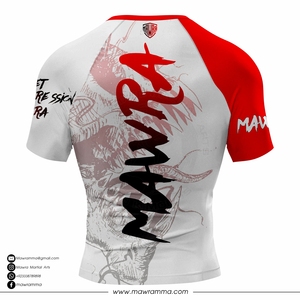 Mawra – T-shirt de compression à manches longues pour homme, imprimé sur mesure, pour le sport, la gym, le MMA et le BJJ - Product Image 6