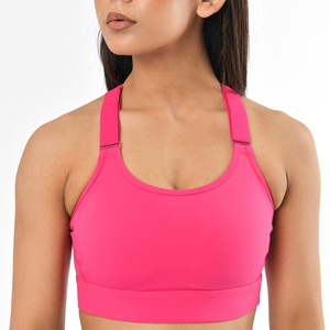 Sujetador Deportivo de Alto Soporte para Mujer, Sin Costuras, para Yoga, Fitness, Entrenamiento, Running, Gimnasio, Elástico, Transpirable, de Secado Rápido, Sin Varillas, Premium - Product Image 4