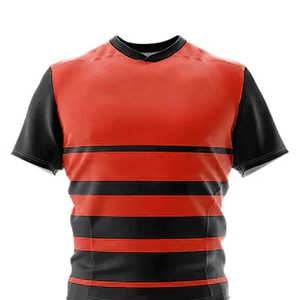 Best Hot Selling 100% Polyester <b>Material</b> Rugby Uniform New Style Custom Team Use Short Sleeve Football Wear Jerseys & Shorts Set - Product Image 4