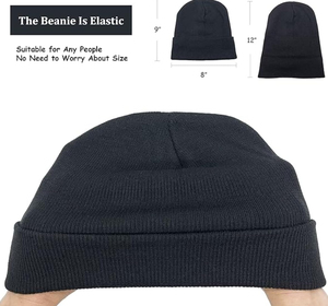 Wholesale Custom High Quality Breathable <b>Waterproof</b> Image Style Unisex Adjustable <b>Beanie</b> Caps Four Seasons Warm Daily Use - Product Image 5