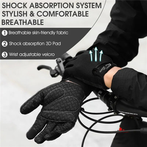 Summer Outdoor Cycling <b>Gloves</b> Luminous Breathable <b>Touchscreen</b> Compatible Non-Slip CE Certified Riding <b>Gloves</b> accept custom logo - Product Image 4