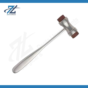 Martillo Quirúrgico Kelsey Fry Manual con Extremos de Acetal Renovable, 190 mm de Largo, 280 Gramos, Acero Inoxidable Quirúrgico, Certificado CE, Alta Calidad, Uso General - Product Image 2