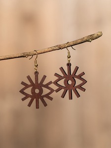 Boucles d'oreilles en bois résistantes à l'eau, finition durable, finition lisse, prix d'usine en gros - Product Image 5