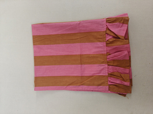 Striped Pink Brown Cotton Woven Rectangle Decorative <b>Kitchen</b> <b>Towel</b> Dish Cloth - Product Image 4
