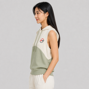 Premium Women <b>Sleeveless</b> <b>Hoodie</b> Custom Logo Soft Cotton Fleece Breathable Comfortable Casual Streetwear <b>Sleeveless</b> <b>Hoodie</b> - Product Image 5