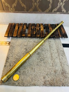 Telescopio de Latón Resistente de 32'' con Acabado Pulido, Diseño de 3 Pliegues - Decoración Navideña con Temática Religiosa - Product Image 6