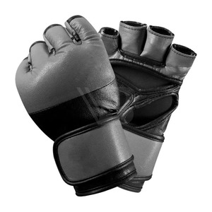 ถุงมือ MMA ครึ่งนิ้วสำหรับผู้ชาย ราคาดีที่สุด บริการ OEM ผลิตในปากีสถาน วัสดุหนัง PU 8 ออนซ์ สำหรับผู้ใหญ่ ฝึกซ้อมคิกบ็อกซิ่งและชกมวย - Product Image 6