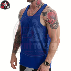 New Trendy Comfortable 2026 Make Your Own With Best Supplier Breathable Durable Workout Fitness <b>Singlets</b> For Daily Workout - Product Image 2
