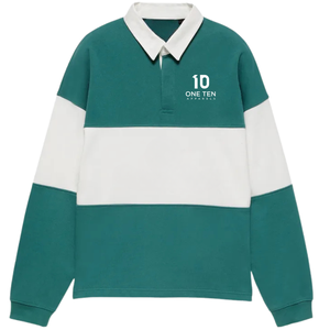 เสื้อโปโลแขนยาวสำหรับผู้ชาย สไตล์ลำลอง ออกกำลังกาย เล่นกีฬา กอล์ฟ เทนนิส ทีม  พร้อมกระดุมและปกเสื้อ - Product Image 1