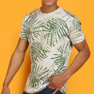 Camisetas Personalizadas de Poliéster/Algodón para Hombre, Impresión DTG, Transpirables, Cuello Redondo, Tela de Lona, Diseño OEM, Impresión Personalizada para Exteriores - Product Image 4