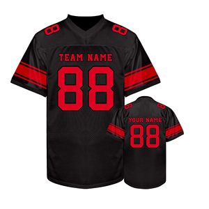 Vente en gros de maillots de football américain pour fans, en polyester mesh, personnalisation complète, impression à l'écran, fabricant d'uniformes - Product Image 2