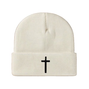 Bonnet unisexe imperméable d'hiver pour l'extérieur, logo brodé personnalisé, couleur unie, haute élasticité, coupe-vent, résistant au froid, vente en gros - Product Image 2