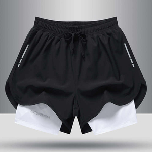 Pantalones Cortos Casuales Color Verde Cazador para Hombre, Tendencia 2026, Estilo Minimalista de Lujo, Pantalones Cortos Deportivos con Logotipo Personalizado, Ropa Deportiva Profesional - Product Image 4