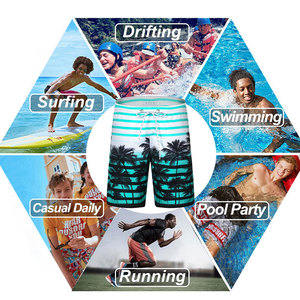 Pantalones Cortos Deportivos Casuales para Hombre con Logotipo Personalizado OEM, Impresión por Sublimación, Malla Transpirable, Secado Rápido, Cierre con Cordón Ajustable - Product Image 5