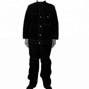 Chaqueta y Pantalones de Soldador de Cuero Vacuno de Alta Calidad, Resistentes al Calor y a las Chispas, para Ropa de Seguridad Industrial - Product Image 2