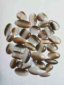 2024ทำด้วยมือทองแดง rutile Cabochon จี้สร้อยคอที่น่าตื่นตาตื่นใจแบนกลับพลอยควอตซ์ธรรมชาติอัญมณีหลวม - Product Image 3