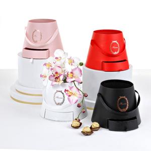 กล่องดอกกุหลาบพิมพ์ลายผ้าไหมปักลายพรีเมียมสำหรับของขวัญวันวาเลนไทน์ - Product Image 2