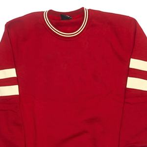 Universidad al por mayor de alta calidad de cuello redondo pulóver Sudadera de cuello redondo personalizado de algodón hombro caído Vintage - Product Image 2