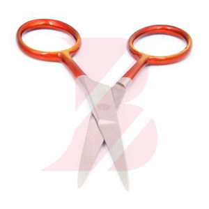 Tijeras Profesionales para Cutículas de 4 Pulgadas, Diseño Bicolor, Acero Inoxidable, Punta Afilada, para Piel Muerta - Product Image 4
