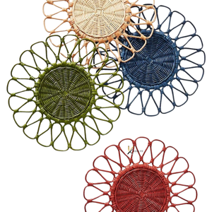 Wholesale Factory Direct KV NATURAL HOME Woven 2mm Thick Durable Handmade Eco-Friendly <b>Round</b> Natural Rattan Placemat <b>Tablemat</b> - Product Image 2