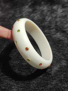Bracelets ronds en résine acrylique bleue, bijoux faits à la main avec technique de moulage, unisexe - Product Image 2