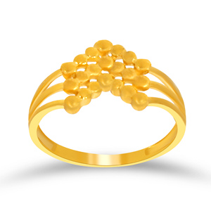 The Clustered Grapes Gold <b>Ring</b> Elegant Gold Cluster Ball <b>Ring</b> Minimalist <b>Split</b> Band Contemporary Fine Jewelry for Women - Product Image 1