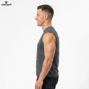 2026 High Quality 100% Cotton Gym Fitness <b>Tank</b> <b>Top</b> Custom Breathable Quick Dry Anti-Pilling Summer Workouts Casual Knitted - Product Image 3