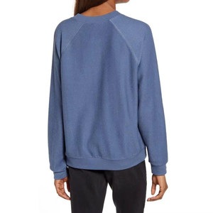 Prix bas, haute qualité, sweat-shirt d'hiver pour femme en polaire uni, col montant, coupe ample, personnalisable - Product Image 3