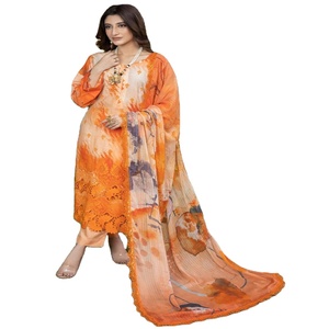 Ropa de Pakistán e India, vestido Anarkali para mujer, viscosa bordada, 3 piezas para trajes de boda, saris, ropa de fiesta India - Product Image 1