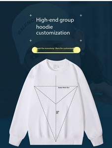 เสื้อสเวตเชิ้ตคอกลมทรงหลวม แขนยาว ปักโลโก้ตามสั่ง ผลิตในจีน ราคาโรงงานบังกลาเทศ สำหรับผู้ชายและผู้หญิง - Product Image 5