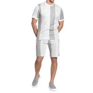 Ensemble de vêtements de sport pour homme, été, fin, séchage rapide, haut à manches courtes et short de sport, ensemble de shorts pour homme - Product Image 1